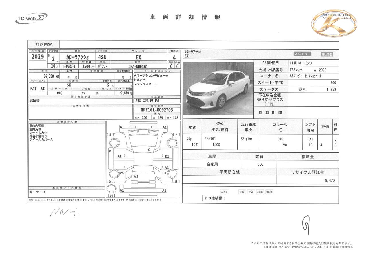 2020 Toyota Corolla Axio White photo 12