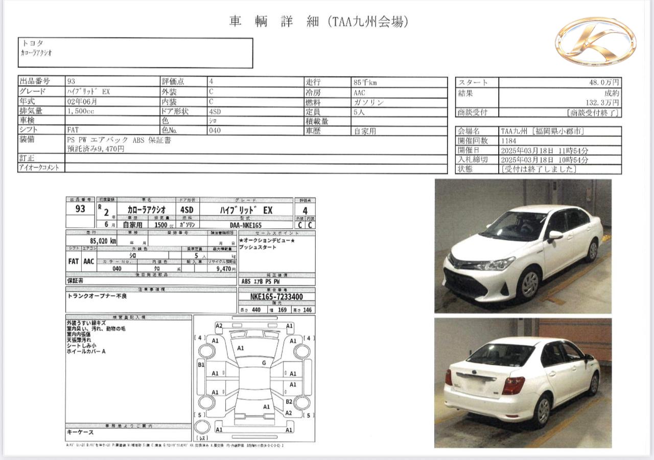2020 Toyota Corolla Axio White photo 9