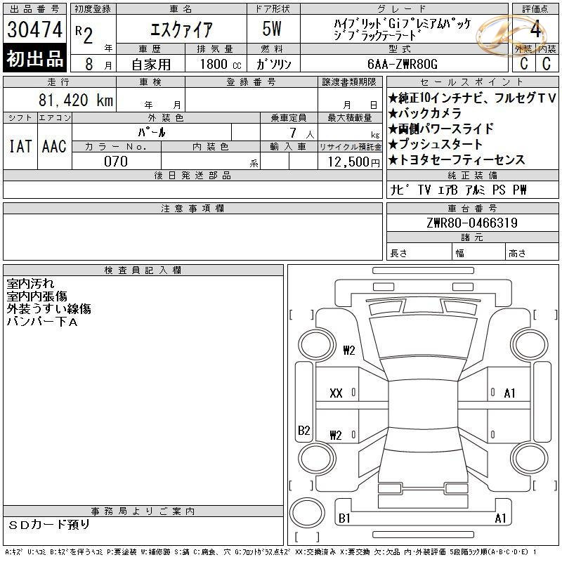 2020 Toyota Esquire Pearl photo 9