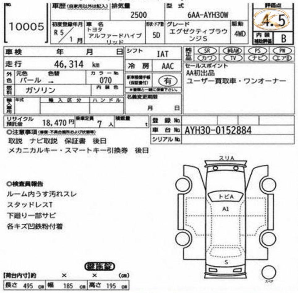 2022 Toyota Alphard Hybrid Pearl photo 12